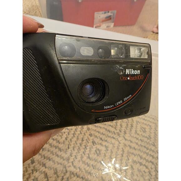 Nikon One Touch 100 35 mm Point & Shoot Film Camera Vintage Tested - Picture 3 of 16